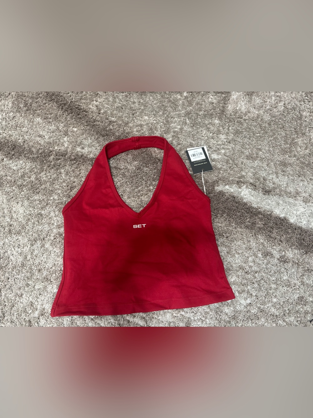 Set active Cloud Duo-Stripe Halter Tank